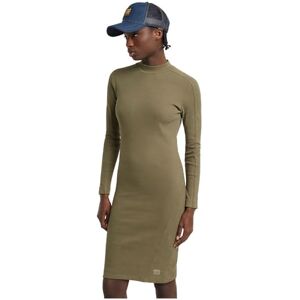 G-STAR RAW Ergonomisk smal ribbklänning långärmad, Grön (antik grön D25034-d702-735), XS G-STAR RAW Ergonomisk smal ribbklänning långärmad, Grön (antik grön D25034-d702-735), XS