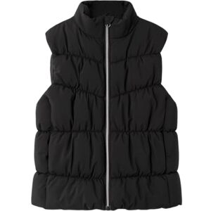 NAME IT Nkfmorning Puffer Vest TB Steppweste för Tjejer, Svart, 122 NAME IT Nkfmorning Puffer Vest TB Steppweste för Tjejer, Svart, 122