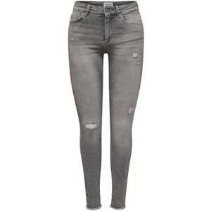 ONLY Dam skinny jeans ONLBLUSH medium midja skinny fit jeans, Medium grå denim, XS / 32L ONLY Dam skinny jeans ONLBLUSH medium midja skinny fit jeans, Medium grå denim, XS / 32L