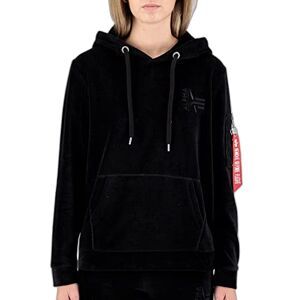 Alpha Industries Terry Hoody Huvtröja för damer Black Alpha Industries Terry Hoody Huvtröja för damer Black