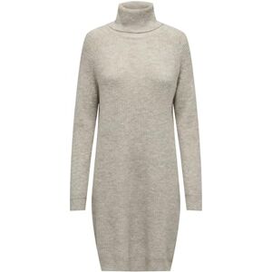 ONLY Onlsilly Ls rullneck klänning Bf KNT stickad klänning, Pumisstene/detalj: w melerad, S ONLY Onlsilly Ls rullneck klänning Bf KNT stickad klänning, Pumisstene/detalj: w melerad, S