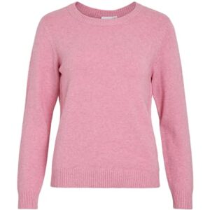 Vila Viril O-Neck L/S stickad topp – Noos, sangria sunset, L Vila Viril O-Neck L/S stickad topp – Noos, sangria sunset, L