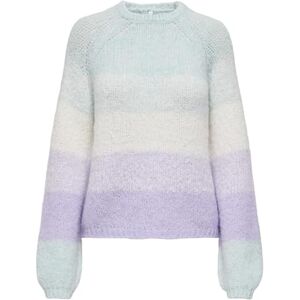 ONLY Onlmisty Life Ls Stripe O-Neck KNT, Harbor grå, XL ONLY Onlmisty Life Ls Stripe O-Neck KNT, Harbor grå, XL