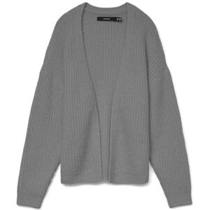 VERO MODA Vmnovah Rib Ls V-hals öppen kofta Noos, Medium grå melerad, XS VERO MODA Vmnovah Rib Ls V-hals öppen kofta Noos, Medium grå melerad, XS