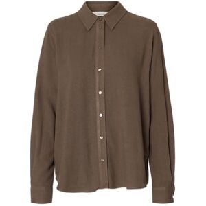 SELECTED WOMEN Slfviva Ls Sun Shirt Noos, Chokladchip, 34 SELECTED WOMEN Slfviva Ls Sun Shirt Noos, Chokladchip, 34