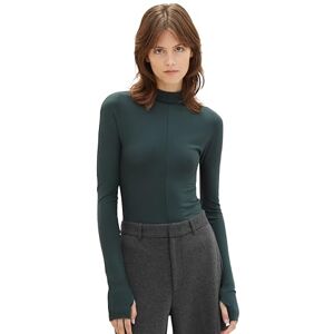 TOM TAILOR Denim Långärmad t-shirt för kvinnor, 21525 – Huntsman Green, L TOM TAILOR Denim Långärmad t-shirt för kvinnor, 21525 – Huntsman Green, L