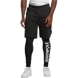 Southpole Fleece Shorts med Leggings Byxor Män, Svart, M Southpole Fleece Shorts med Leggings Byxor Män, Svart, M