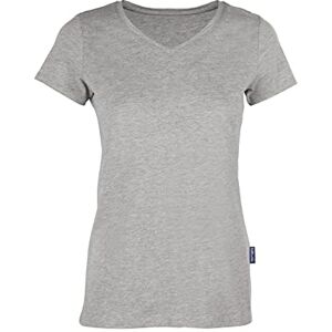 HRM Damer lyx V-ringad T-shirt I premium t-shirt dam V-ringad av 100% ekologisk bomull I basic skjorta damer tvättbar upp till 60 °C I Högkvalitativa och hållbara damtoppar, Gråmelerad, M HRM Damer lyx V-ringad T-shirt I premium t-shirt dam V-ringad av 100% ekologisk bomull I basic skjorta damer tvättbar upp till 60 °C I Högkvalitativa och hållbara damtoppar, Gråmelerad, M