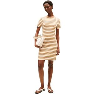 Tommy Hilfiger Dam Ny Cody STR Slim Short DRS SS WW0WW42721 Bodycon klänning, brun (Hickory/Ecru STP), L, Brun (Hickory/Ecru Stp), L Tommy Hilfiger Dam Ny Cody STR Slim Short DRS SS WW0WW42721 Bodycon klänning, brun (Hickory/Ecru STP), L, Brun (Hickory/Ecru Stp), L
