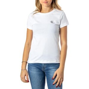 Calvin Jeans S/S stickade toppar ljusvit, Kritvit, 3XL stor tall Calvin Jeans S/S stickade toppar ljusvit, Kritvit, 3XL stor tall