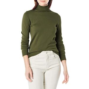 Amazon Essentials Women's Lätt långärmad tröja med polokrage klassisk passform (finns i plusstorlek), Mörk olivgrön, 1X Amazon Essentials Women's Lätt långärmad tröja med polokrage klassisk passform (finns i plusstorlek), Mörk olivgrön, 1X