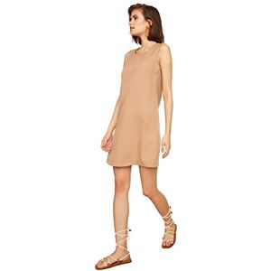 Trendyol Damkamel basic ärmlös vardaglig klänning, 34 Trendyol Damkamel basic ärmlös vardaglig klänning, 34