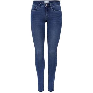 ONLY Dam skinny jeans ONLROYAL medium midja skinny fit jeans, Mellanblå denim, XS / 32L ONLY Dam skinny jeans ONLROYAL medium midja skinny fit jeans, Mellanblå denim, XS / 32L