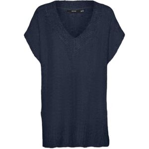 VERO MODA VMAWSOME SL V-hals väst GA Boo, marinblå blazer, M VERO MODA VMAWSOME SL V-hals väst GA Boo, marinblå blazer, M