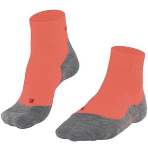 FALKE dam Vandringsstrumpor TK5 Wander Short W Sso ull funktionsmaterial tunn antiblåsning 1 par, Orange Coral 8017, 37-38 FALKE dam Vandringsstrumpor TK5 Wander Short W Sso ull funktionsmaterial tunn antiblåsning 1 par, Orange Coral 8017, 37-38