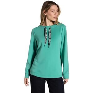 Cecil TOS modal sweatshirt för kvinnor w. tryckta stringtrosor, Aventurin Green, S Cecil TOS modal sweatshirt för kvinnor w. tryckta stringtrosor, Aventurin Green, S
