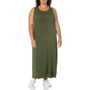 Amazon Essentials Dam Tank Maxi Klänning, Mörk Oliv, X-Large Amazon Essentials Dam Tank Maxi Klänning, Mörk Oliv, X-Large