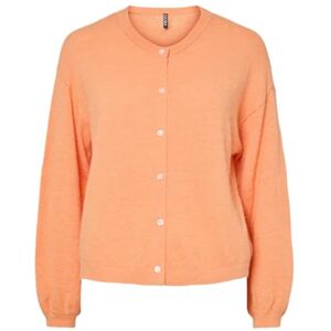 PIECES Pcnaomi Ls O-hals stickad kofta Noos Bc, Ruset orange, M PIECES Pcnaomi Ls O-hals stickad kofta Noos Bc, Ruset orange, M