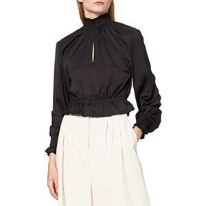 NA-KD Dam vadderad axel blus, svart, 42 SE NA-KD Dam vadderad axel blus, svart, 42 SE