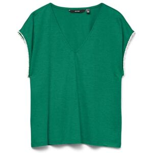 VERO MODA Vmvips Ss AVA V-Neck Top JRS Ga, Bosphorus, M VERO MODA Vmvips Ss AVA V-Neck Top JRS Ga, Bosphorus, M