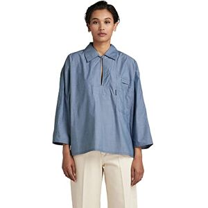 G-STAR RAW Dam Bowling Polo Ss Blouse, Blue (Lt Cloud C894-0024), S G-STAR RAW Dam Bowling Polo Ss Blouse, Blue (Lt Cloud C894-0024), S