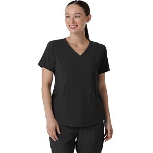 WINK Wonder Renew-medicinsk skrubb kirurgisk V-ringad T-shirt för kvinnor, svart, XXL WINK Wonder Renew-medicinsk skrubb kirurgisk V-ringad T-shirt för kvinnor, svart, XXL