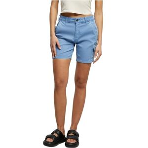 Urban Classics Dam Cargo Ladies korta byxor hög midja shorts, Horizonblå, 32 SE Urban Classics Dam Cargo Ladies korta byxor hög midja shorts, Horizonblå, 32 SE
