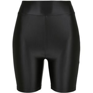 Urban Classics Ladies Highwaist Shiny Metallic Cycle Shorts black XS Urban Classics Ladies Highwaist Shiny Metallic Cycle Shorts black XS