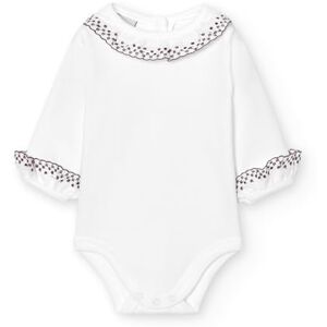 BABIDU Långärmad babybody i 100% bomull med spetskrage, babybody gjord av mjukt allergiskt och andningsbart tyg, unisex kläder för pojkar och flickor, först slitna BABIDU Långärmad babybody i 100% bomull med spetskrage, babybody gjord av mjukt allergiskt och andningsbart tyg, unisex kläder för pojkar och flickor, först slitna