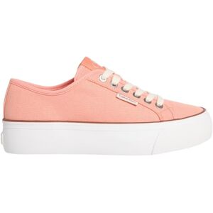 Calvin jeans dam Vulc Flatform Ctn logo tagg Yw0yw01838 låg topp, Orange pulver orange cappuccino, 7 Calvin jeans dam Vulc Flatform Ctn logo tagg Yw0yw01838 låg topp, Orange pulver orange cappuccino, 7