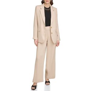 DKNY Damers långa ärmar Drapey Organza Blazer, sandelträ, X-Large, Sandelträ, XL DKNY Damers långa ärmar Drapey Organza Blazer, sandelträ, X-Large, Sandelträ, XL