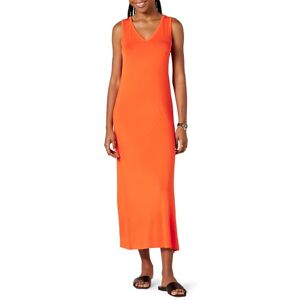 Amazon Essentials damtröja V-ringad tank maxi-längd klänning, ljus orange, XX-Large Amazon Essentials damtröja V-ringad tank maxi-längd klänning, ljus orange, XX-Large