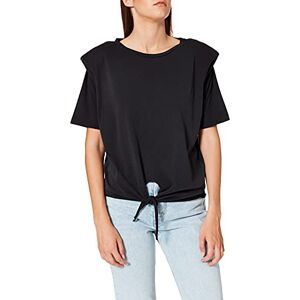 ONLY Dam Onlamy Vadderad Axel Knot Ss DNM T-shirt, Black/Detail:washed, S ONLY Dam Onlamy Vadderad Axel Knot Ss DNM T-shirt, Black/Detail:washed, S