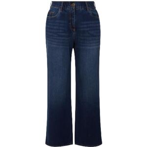Ulla Popken dam stora storlekar överdimensionerade jeans Mary, breda ben, 5-fickssnitt, komfortlinning blå denim 46 724600902-46, Denimblå, 36W x 32L Ulla Popken dam stora storlekar överdimensionerade jeans Mary, breda ben, 5-fickssnitt, komfortlinning blå denim 46 724600902-46, Denimblå, 36W x 32L