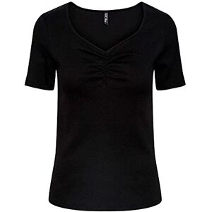 PIECES PCTANIA SS TOP NOOS BC, svart, M PIECES PCTANIA SS TOP NOOS BC, svart, M