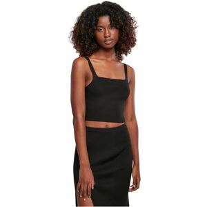 Urban Classics Dam Top Ladies Cropped stickad topp, stickad topp, magfri, finns i 4 färger, storlekar XS – 5XL, svart, 5XL Urban Classics Dam Top Ladies Cropped stickad topp, stickad topp, magfri, finns i 4 färger, storlekar XS – 5XL, svart, 5XL