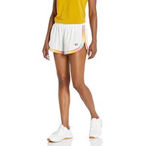 Champion Dam 8,9 cm Varsity Print Shorts, vit/flerfärgad, XX-Large Champion Dam 8,9 cm Varsity Print Shorts, vit/flerfärgad, XX-Large