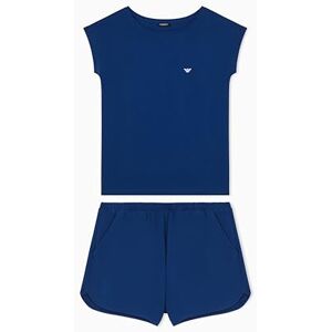 Giorgio Armani dam VARDAGS BOMULL T-SHIRT+SHORTS PYJAMA blå M Giorgio Armani dam VARDAGS BOMULL T-SHIRT+SHORTS PYJAMA blå M