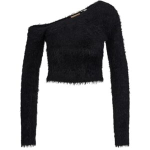 JJXX JACK & JONES dam Jxheidi One Shoulder stickad topp, svart, M JJXX JACK & JONES dam Jxheidi One Shoulder stickad topp, svart, M