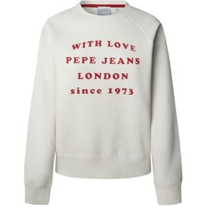 Pepe Jeans dam BEL sweatshirt, beige (OYSTER WHITE), XL, Beige (ostronvit), XL Pepe Jeans dam BEL sweatshirt, beige (OYSTER WHITE), XL, Beige (ostronvit), XL