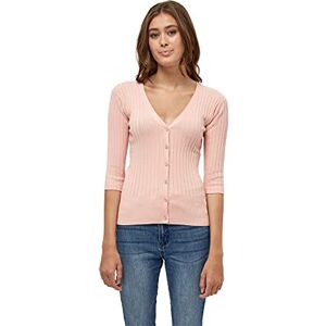 Peppercorn Tana ribbad T-shirt för kvinnor, 4651 Rose Blossom Pink, XS Peppercorn Tana ribbad T-shirt för kvinnor, 4651 Rose Blossom Pink, XS