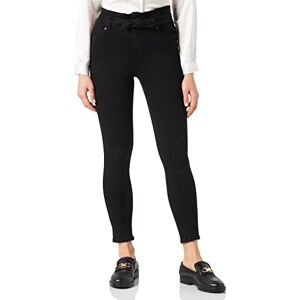 ONLY Dam ONLHUSH MID SK ANK Paperbag GUA jeans, tvättad svart, M/32 ONLY Dam ONLHUSH MID SK ANK Paperbag GUA jeans, tvättad svart, M/32