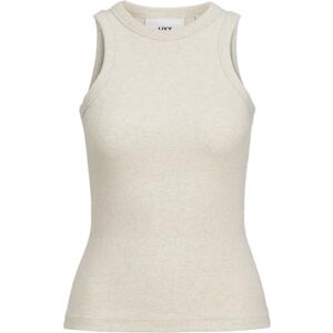 JJXX JACK&JONES Jxforest STR Sl Rib Top JRS Noos, havregryn/detalj: melerad, S JJXX JACK&JONES Jxforest STR Sl Rib Top JRS Noos, havregryn/detalj: melerad, S