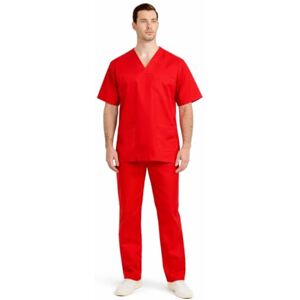 MISEMIYA Unisex Sanitära Uniformer Medicinska Sanitära Uniformer Sanitära Sanitära Set BZ-817-8312, Röd, 3XL MISEMIYA Unisex Sanitära Uniformer Medicinska Sanitära Uniformer Sanitära Sanitära Set BZ-817-8312, Röd, 3XL