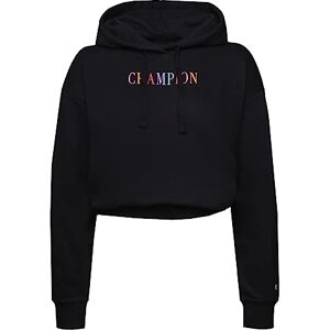 Champion Dam Legacy Graphics Powerblend Crop Boxy huvtröja, svart, L Champion Dam Legacy Graphics Powerblend Crop Boxy huvtröja, svart, L