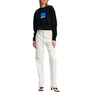 KARL LAGERFELD JEANS , Dam, High Rise Raight Denim, Rak Ben, Vit, 2532 KARL LAGERFELD JEANS , Dam, High Rise Raight Denim, Rak Ben, Vit, 2532