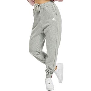 Alpha Industries Basic Sl Joggingbyxor För Damer Greyheather/White Alpha Industries Basic Sl Joggingbyxor För Damer Greyheather/White