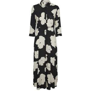 YAS dam savanna lång skjorta klänning S. Noos klänning, Black/Aop: mille, M YAS dam savanna lång skjorta klänning S. Noos klänning, Black/Aop: mille, M