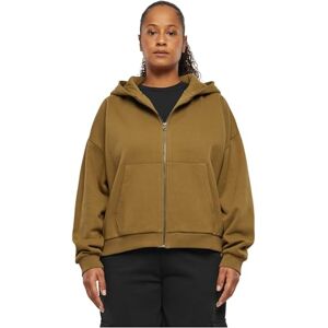 Urban Classics Dam huvtröja Ladies Boxy Zip Hoody Summerolive 3XL, Sommaroliv, 3XL Urban Classics Dam huvtröja Ladies Boxy Zip Hoody Summerolive 3XL, Sommaroliv, 3XL