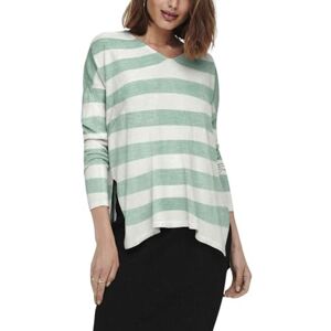 ONLY Damer Onlamalia L/S V-neck Cc KNT tröja, Molndansare/ränder: w. Subtle Green, XS ONLY Damer Onlamalia L/S V-neck Cc KNT tröja, Molndansare/ränder: w. Subtle Green, XS